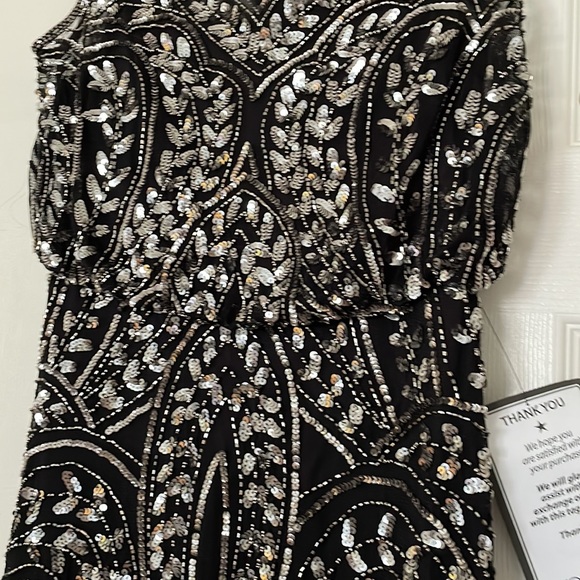 [Adrianna papell] NWT beaded shirt dress - Picture 3 of 9